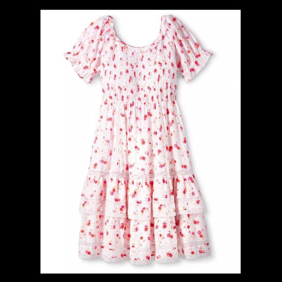 LoveShackFancy x Target "Cosette" long ruffle dress with lace trim. Size XS, NWT - Picture 7 of 7